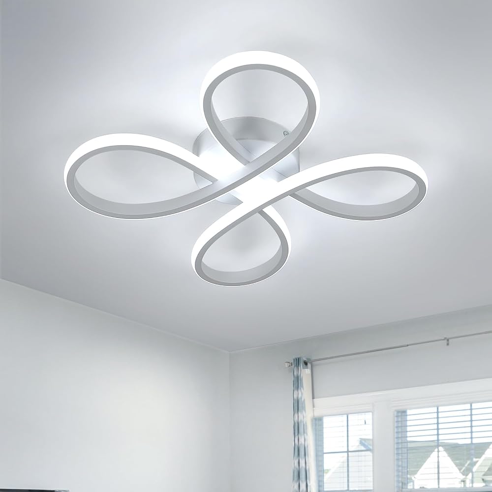 Comely 30W Flower Shaped LED Ceiling Light 6500K 3500LM Modern Living Dining