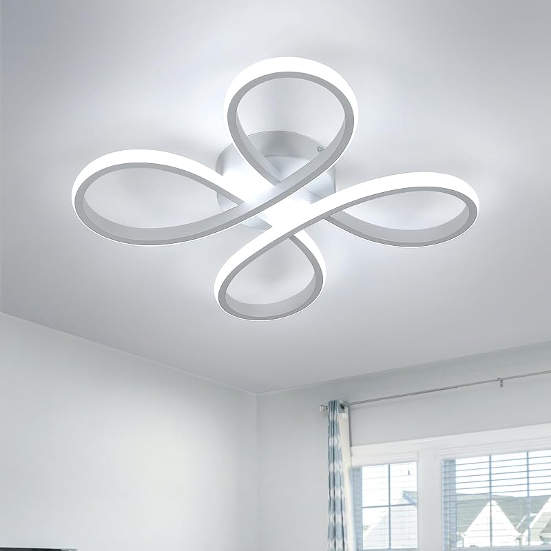 Comely 30W Flower Shaped LED Ceiling Light 6500K 3500LM Modern Living Dining