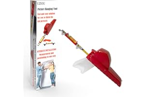UZOU All-in-One Picture Hanging Tool, Picture Hanger, Picture Frame Level Ruler, Portable Picture Leveling and Hanging Tool, Perfect to Hang Pictures, Mirrors, TVs, and Shelves