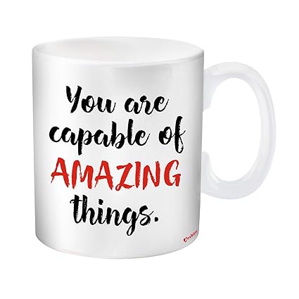 Buy Archies Amazing Things Quote Mug Coffee Cup Ceramic Gift For Bff Loved Ones For Birthdays Valentine Day Anniversaries Housewarming For Boyfriend Girlfriend Husband Wife White 350 Ml Online At Low Prices