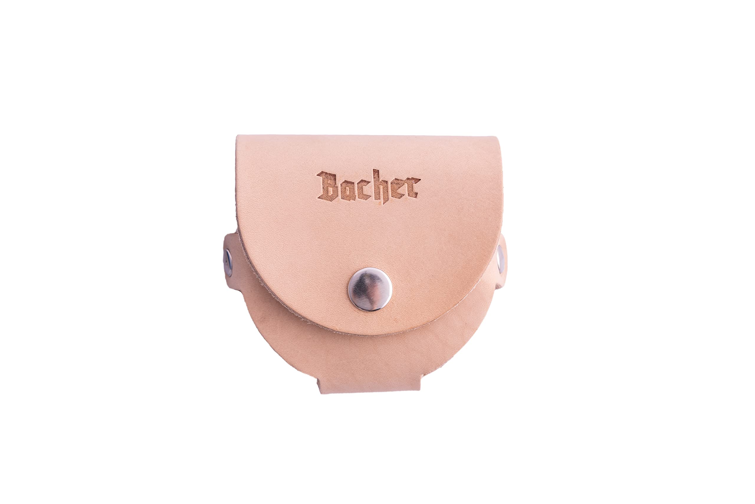 Bacher Leather Pouch for Sharpening Puck Stone - Sheath for Axe/Hatchet Sharpener - Sharpening Stones Accessories - Cover fits Lansky Puck