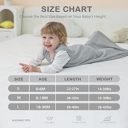 Mosebears Unisex Baby Sleep Sack 1.0 TOG, Supersoft