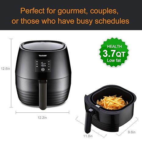 Amazon.com: Air Fryer XL, 5.8QT freidora eléctrica grande ...