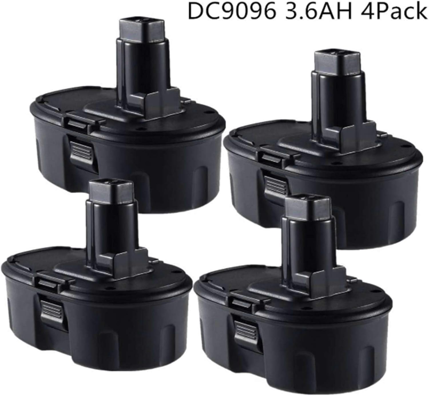 4Pack DC9096 18V 3600mAh Replacement Battery for Dewalt XRP Battery, Battery for Dewalt DC9098 DC9099 DW9096 DW9098 DW9099 DW9095 DE9098 DE9039 DE9503 DE9095 DE9096