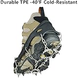 Crampon Micro spikes ice snow grips traction cleats System Safe Protect for Walking, Jogging, or Hiking on Snow and Ice, Uelfbaby