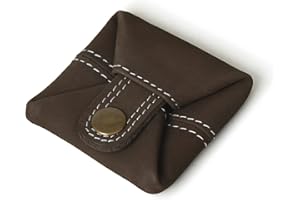 Jajmo Legacy Full Grain Nubuck Leather Coin Pouch - Compact Change Holder and Mini Pocket Wallet for Men & Women - Pack of 1