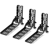 BUNKER INDUST 3 Pcs Awning Mounting Brackets for Car Roof Rack, Heavy Duty L-Shaped Mount Brackets Fit for Vehicle 180 Awning / 270 Awning / Shower Awning