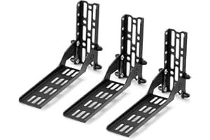 BUNKER INDUST Awning Mounting Brackets - Adjustable Height, Fits Most Roof Racks & Awnings (180°/270°/Shower), Heavy-Duty Sta