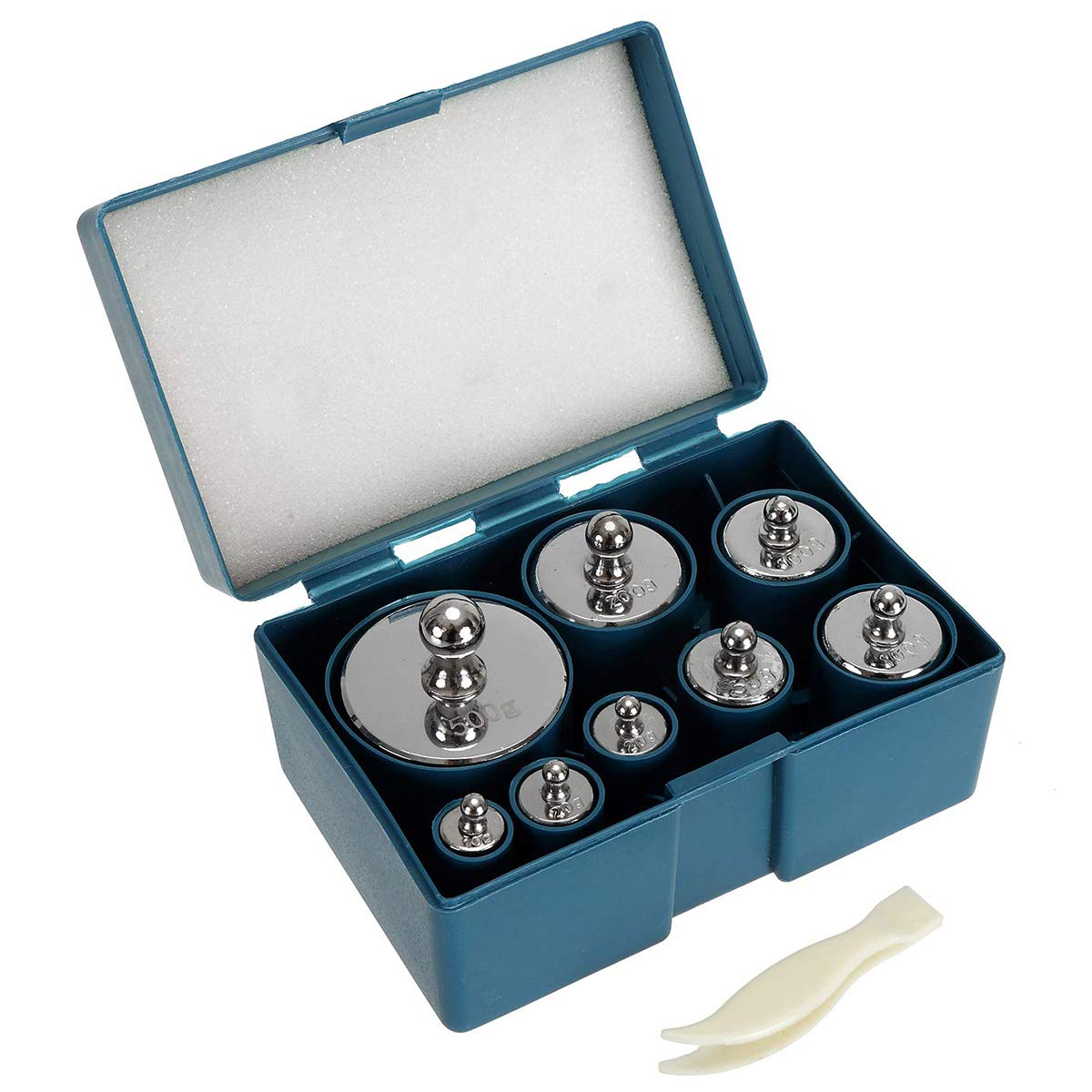 Bekith 8PCS 1000g Calibration Weights, Gram Precision Steel Scale