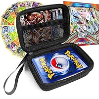 FitSand (TM) Travel Zipper Carry EVA Hard Case for Pokemon Trading Cards - Black Box, Blacker Box, Best Protection for Pokemon Cards