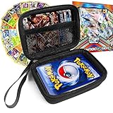 FitSand (TM) Travel Zipper Carry EVA Hard Case for Pokemon Trading Cards - Black Box, Blacker Box, Best Protection for Pokemon Cards