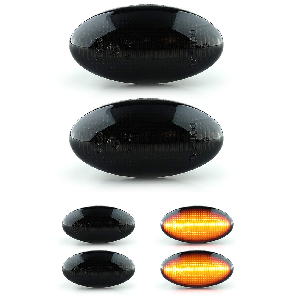 V-172006LG 2 x LED Indicator Side Turn Signal Indicator Dynamic with E4 Certification Mark