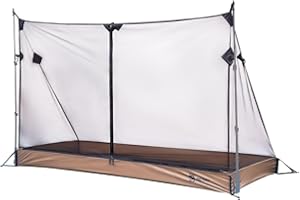 OneTigris Solo Mesh Screen Room with 3000 Waterproof Bathtub Floor, Ultralight 1 Person Screen House for Camping Backpacking 