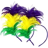 SunnyPro Feather Fascinator Headbands 1920's Women's 20s 50s Hat Tea Party Cocktail Wedding Headpiece for Women