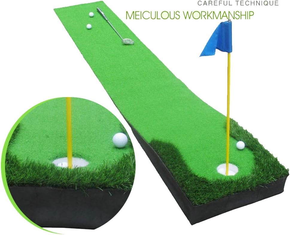 Golf Practice Supplies Mini Golf Putting Green Putting Mat Set Training