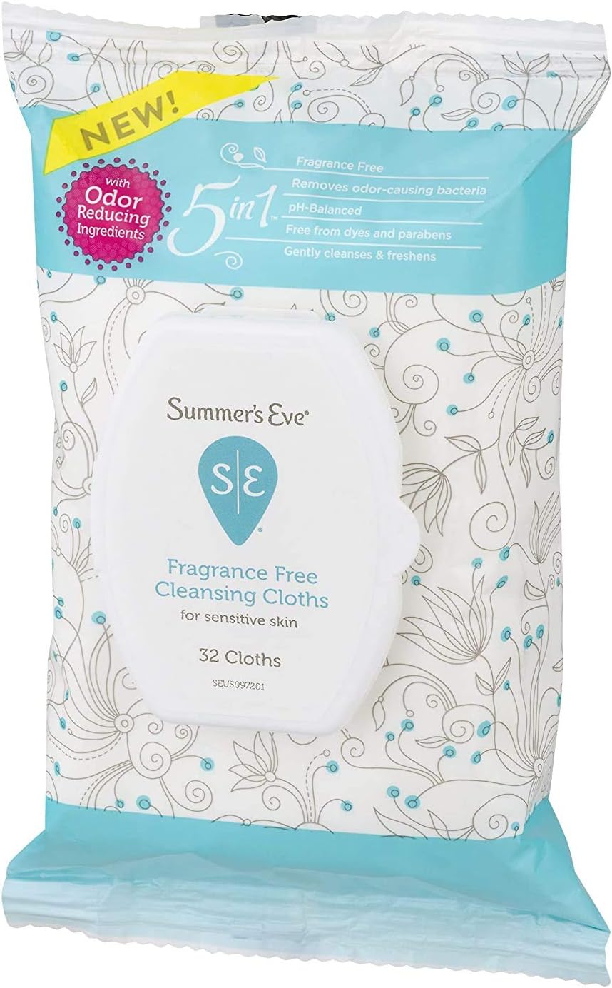 Summer's Eve Summer's Eve Cleansing Cloths Fragrance Free Ph-balanced - 32 Ea, 32count: Beauty