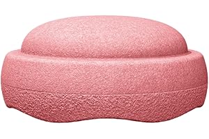 Balance Stepping Stones - Kids River Balance Blocks Pads, Stackable Training Equipment Rack, Creative Motor Skill Display, Du