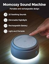Momcozy Sound Machine with Light, 20 Soothing Sounds, Timer, Memory view 2