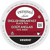 Twinings of London English Breakfast Tea K-Cups for Keurig, Caffeinated, Smooth, Flavourful, Robust, 24 Count (Pack of 4)