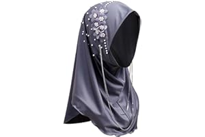 NICEYST Fashion Long Hijab Scarf for Women Girls Muslim Islamic Under Scarf Hat Long Hijabs Cap Instant Turbans Wrap