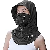 Adorila Face Cover for Sun UV Protection, Breathable Cooling Balaclava Face Mask, Summer Cooling Neck Gaiter for Women Fishing Outdoors (Dark Grey)