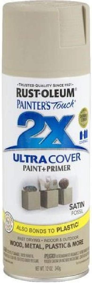 Rust-Oleum 249080 Painter's Touch Multi Purpose Spray Paint, 12-Ounce, Satin Fossil