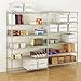 Seville Classics UltraDurable Commercial-Grade 6-Tier NSF-Certified Steel Wire Shelving with Wheels, 48