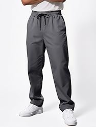 Comdecevis Mens Casual Cargo Pants Drawstring