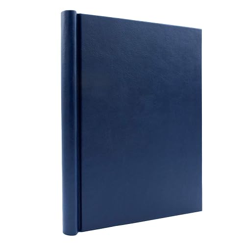 Bindertek Faux Leather Springback Thesis Binder - Blue, 1