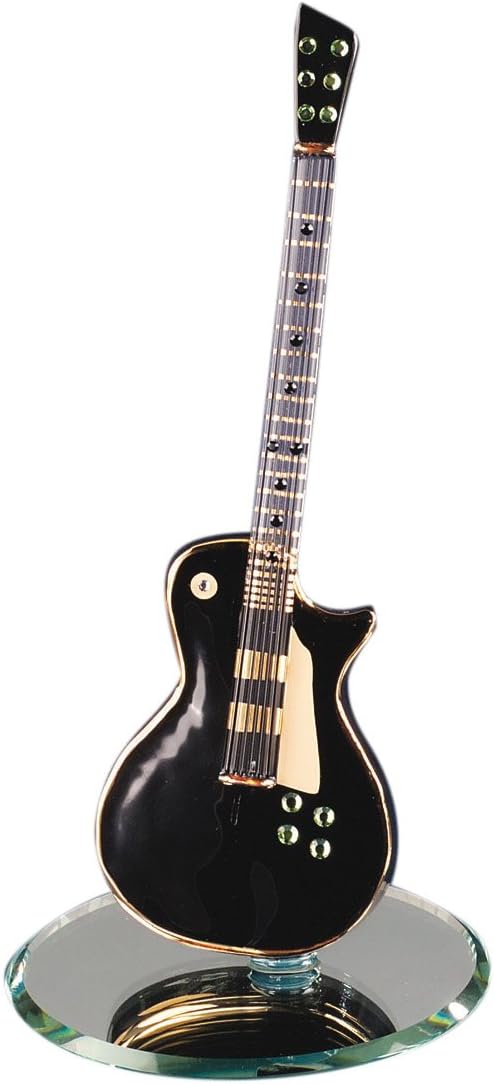 Glass Baron Black Classic Guitar Figurine