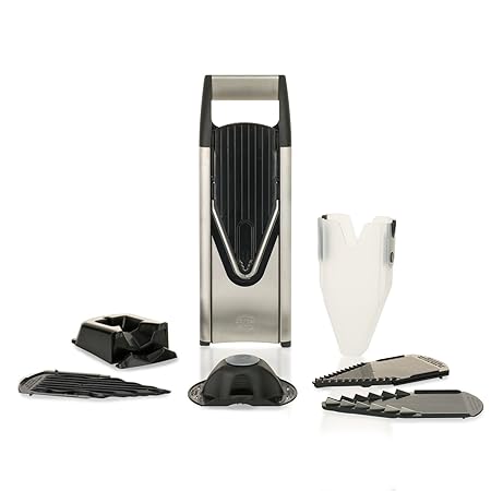 Börner V6 Gemüsehobel Profi Set Schwarz/Silber