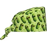 Pickle Working Cap, Scrub Cap with Sweatband, Adjustable Tie Back Hat Breathable Headgear for Women/Men