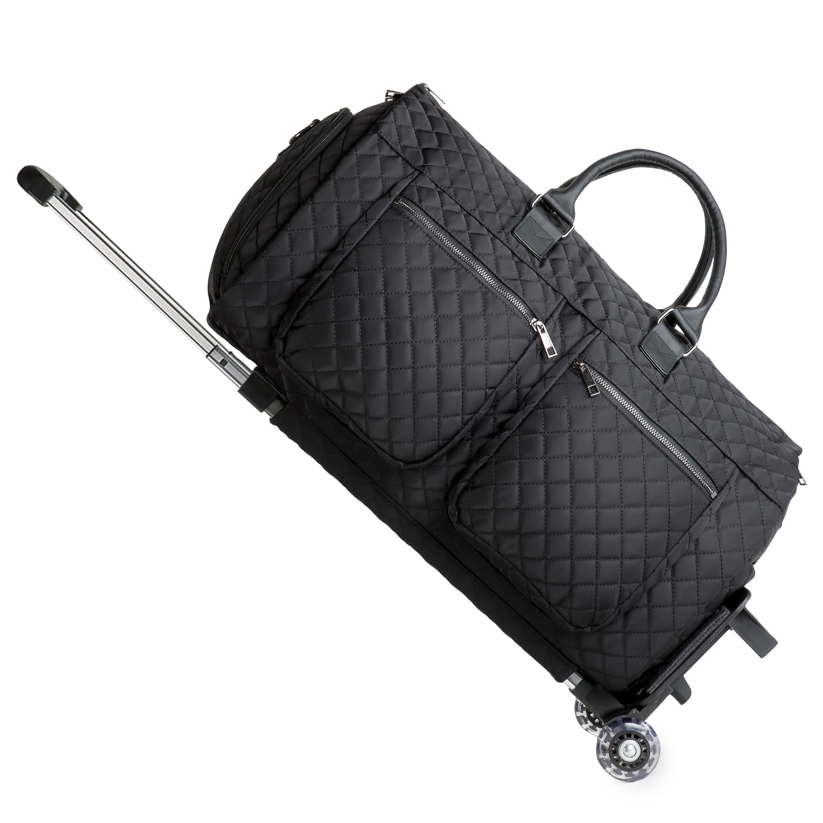 Photo 1 of ** VERY USED** Rolling Garment Bags for Travel,Convertible Duffle Garment Bag Roller Bag Carry on Garment Bag with Wheels Luggage Rolling Weekender Roller Duffle Bags for Travel-Black