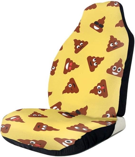 Amazon Co Jp シートカバー うんこ 表情 面白い カーシートカバー フロントシートカバー シートベルトカバー 取付簡単 超通気性 蒸れない 左右独立型 熱発散 丸洗える ずれにくい ポケット付き シート保護 防水 前席用 軽 普通車適用 1ps 2ps ファッション