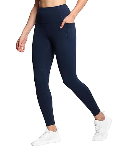 THE GYM PEOPLE Tummy Control Workout Leggings with Pockets High