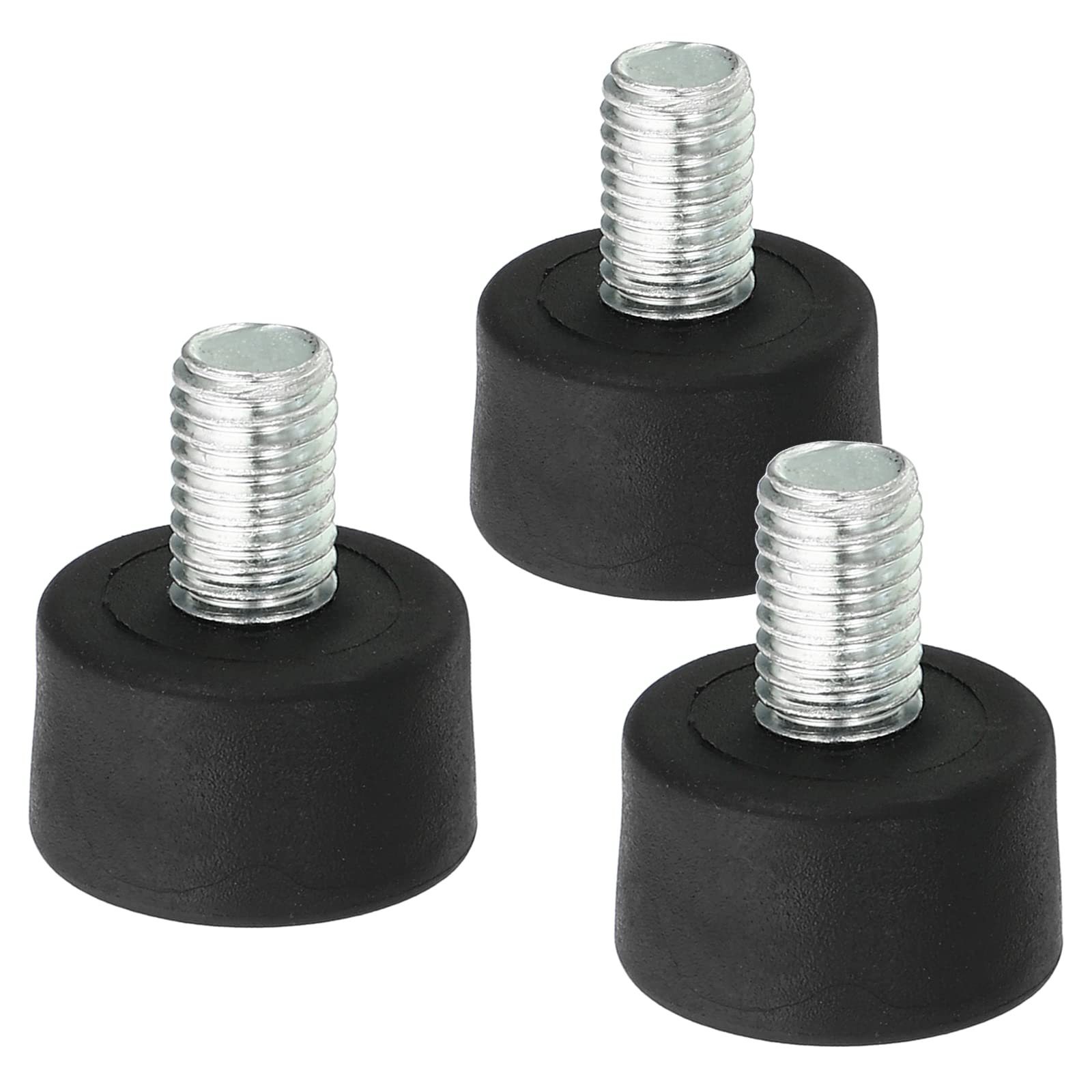 PATIKIL Universal M8 x 1.1" Rubber Tripod Feet, 3 Pack Anti-Slip Tripod Replacement Parts for Camera Tripods Monopod, Black