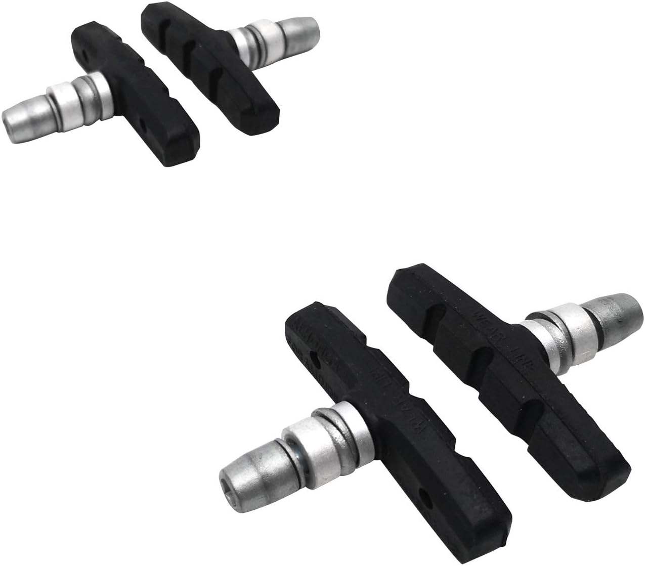 Jabs V Brake Brake Pads 2 Pairs Brake Pad Set Bicycle Brake Shoes For V Brakes U Brake And Cantilever 4 Pieces Brake Pads Brake Shoe Set Front And Rear Bicycle Brake Shoes Brake