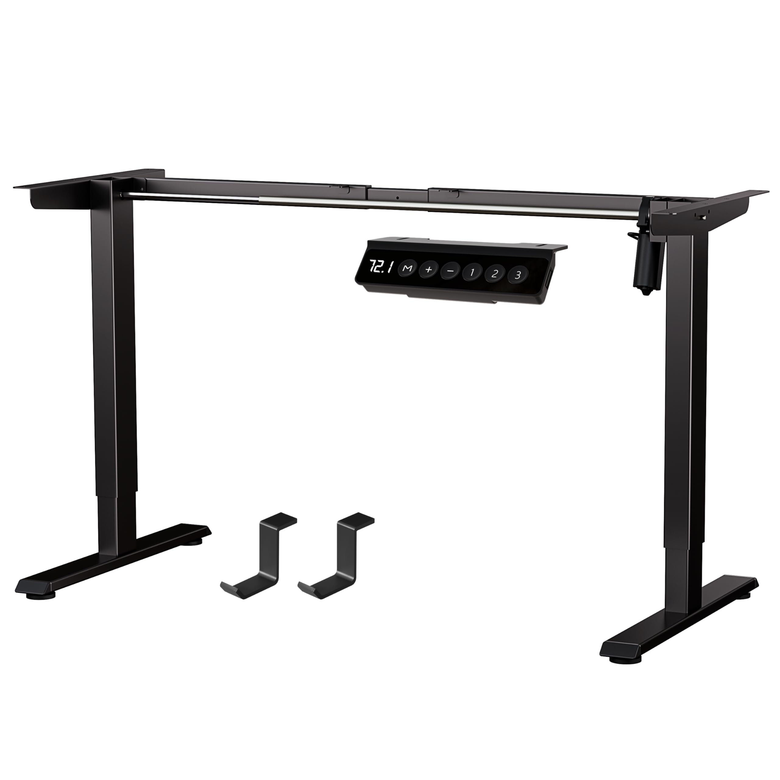 Photo 1 of BIZUM Electric Standing Desk Frame, Height Adjustable Sit Stand Desk Base with Memory Preset Button, USB Port for Home Office, Black Frame Only