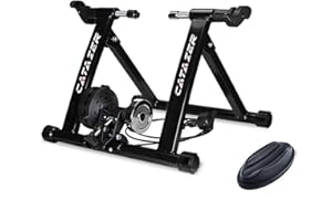 CATAZER Indoor Bike Trainer Stand, Foldable Bike Fitness Stand for Road MTB Training 26-29 Inch