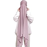Lina & Lily Muslim Chiffon Instant Hijab Head Scarf with Matching Tie Back Jersey Undercap