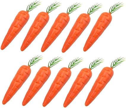 Angoter Carottes En Plastique Artificielle Avec Une Taille Mini Mousse De Carotte Pour Fete De Mariage Decoration De Noel 10 Pcs Amazon Fr Cuisine Maison