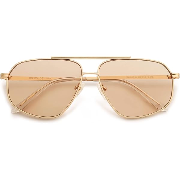 Amazon.com: SOJOS Trendy Square Aviator Sunglasses for Women  display picture 1