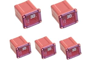 BOJACK 30A JCASE Fuse Automotive FMX Fuse Low Profile JCASE for Trucks, Cars and SUVs(5pcs)