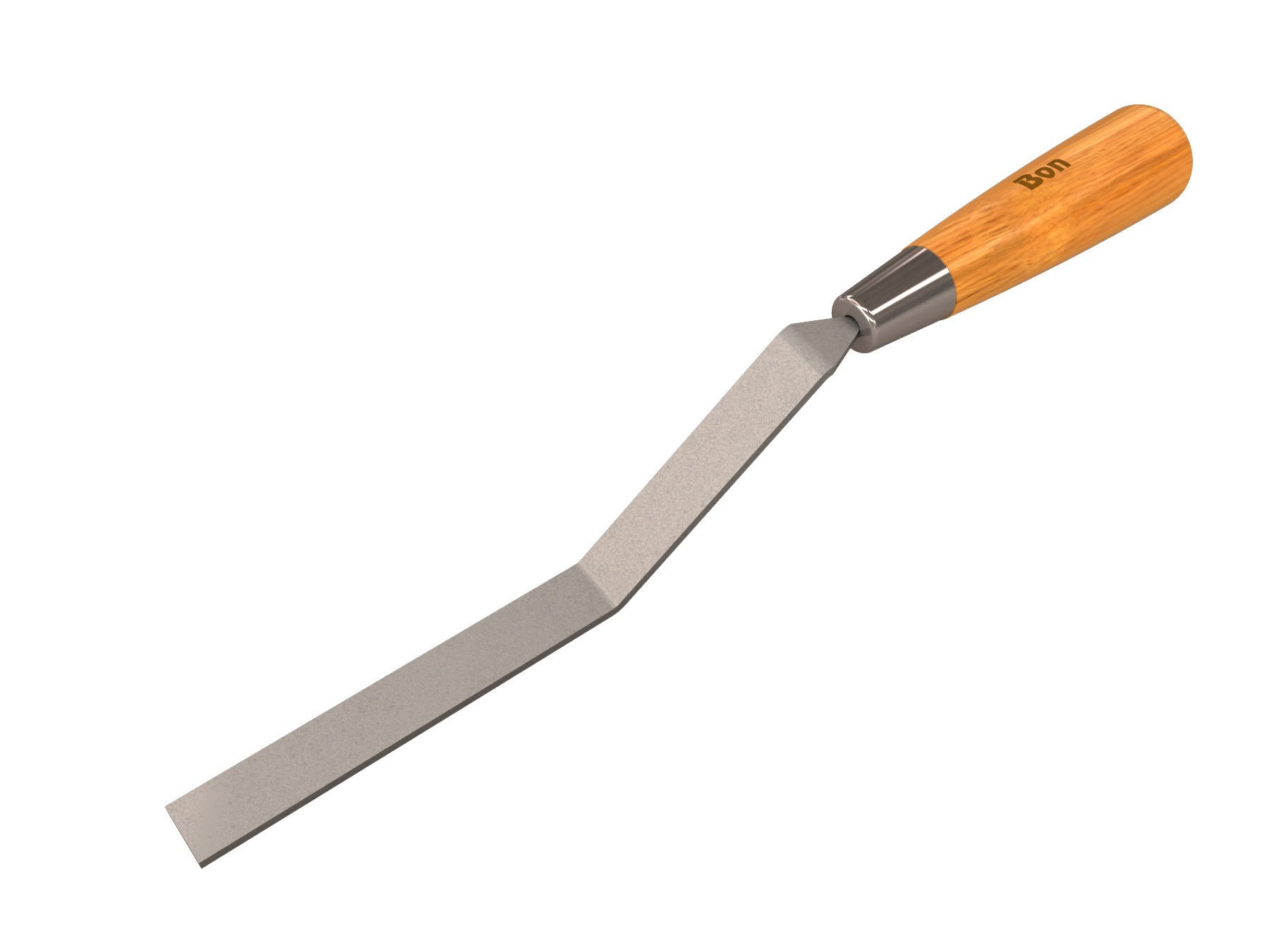 Bon 11-741 Pro Plus 0.6-inch Stiff Tuck Pointer Trowel with Square End and Wood Handle