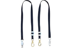 Tack Shack of Ocala Nylon Cross Ties, Set of 2 Cross Ties, Cross Ties for Horses, Quick Release Cross Ties