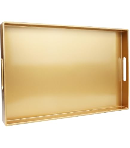Amazon.com: MAONAME Gold Decorative Tray for Coffee Table, Modern