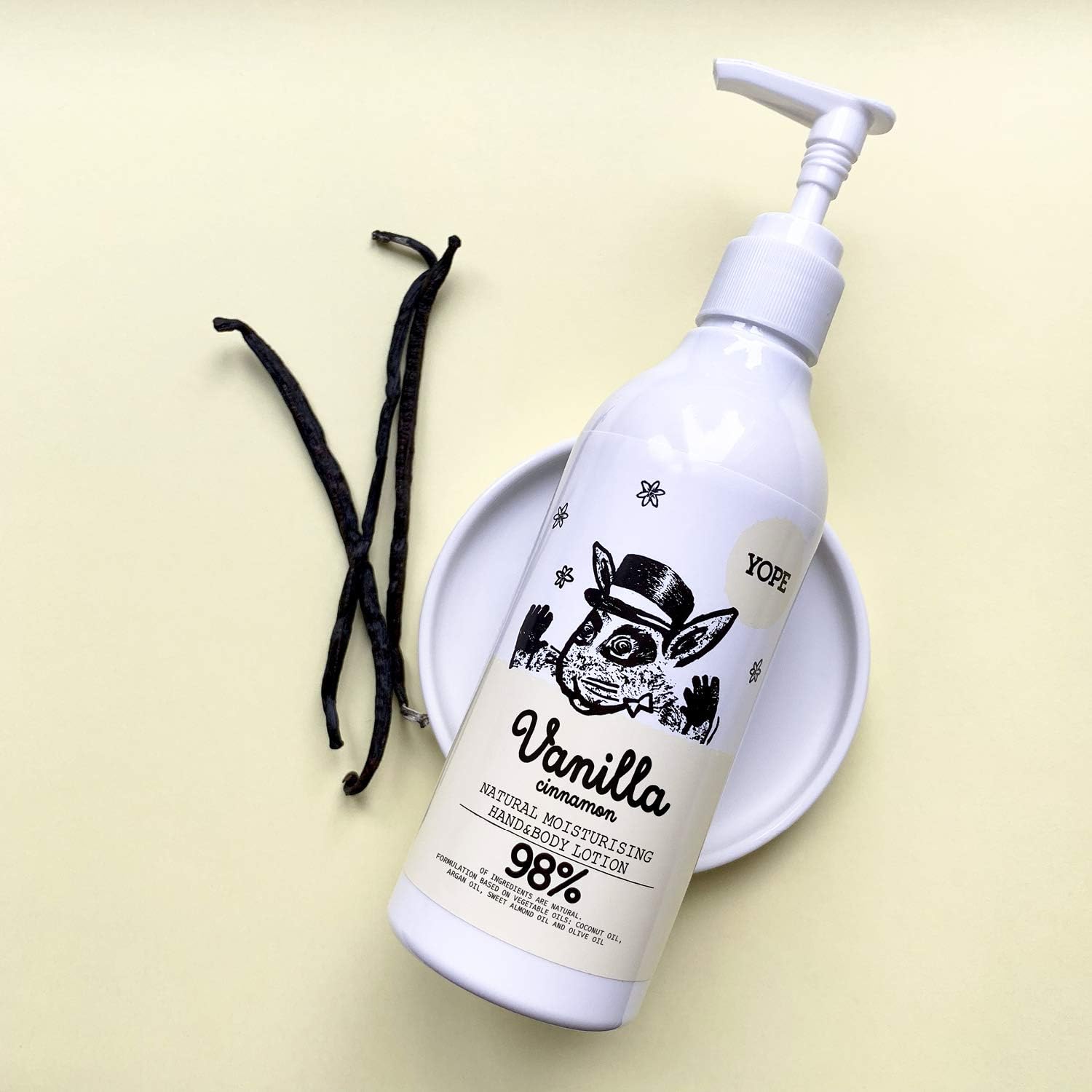 YOPE Natural Body Lotion, Aloe Vera Extract, Shea Butter, Argan Oil, Dry Skin, 98% Natural ingredients, Vanilla and Cinnamon 300ml - Image 4