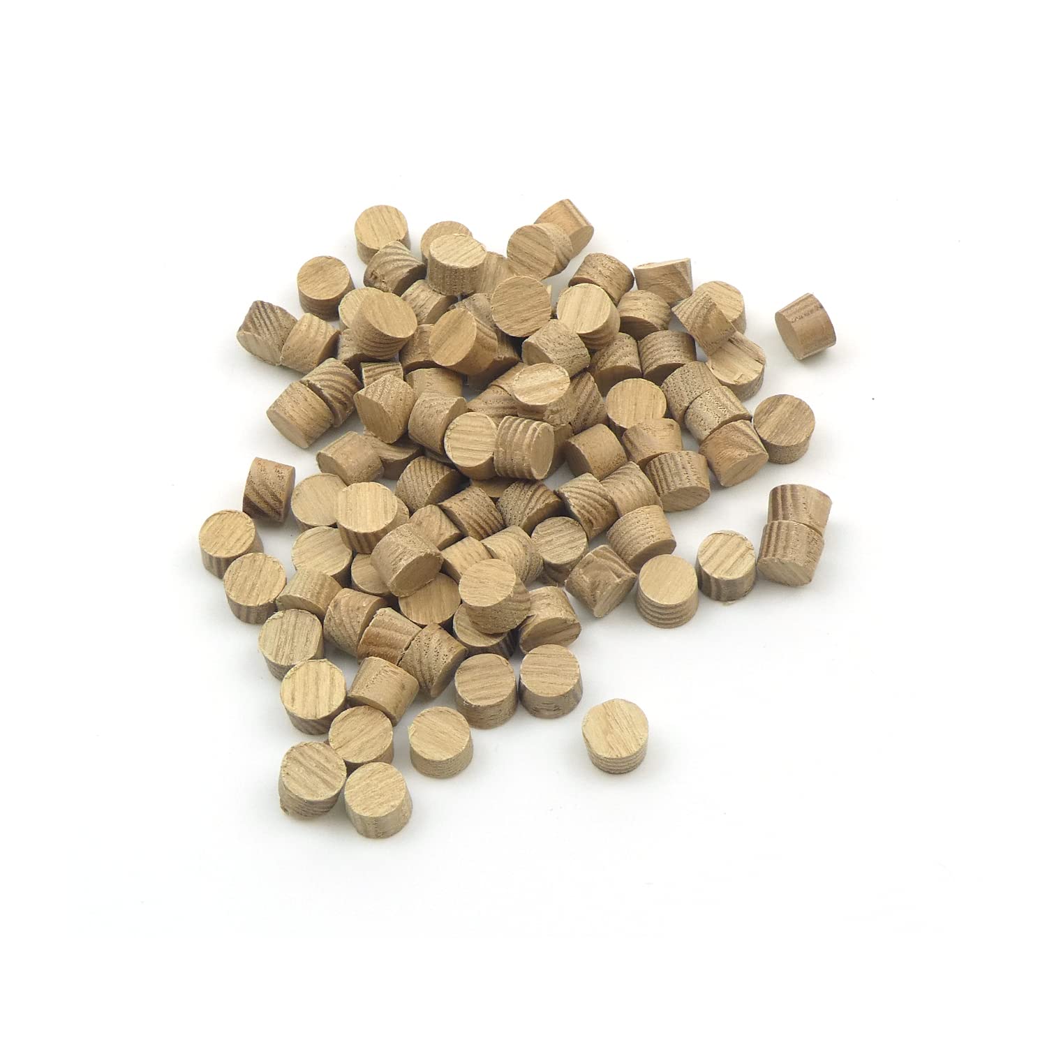 10mm Ash Flat Head Cross Grain Plug - Pack of 100