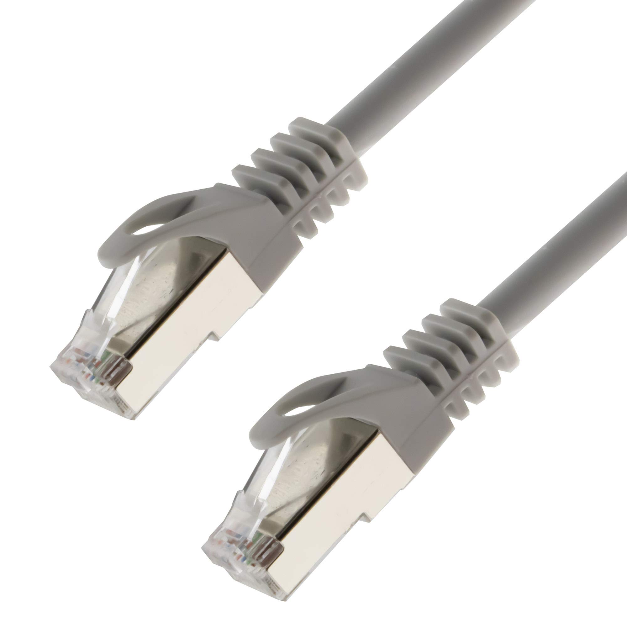 Network Cable S/FTP PIMF Cat. 7 2.00 m Grey Patch Cable Gigabit Ethernet LAN DSL CAT7 Cable