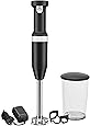 KitchenAid KHBBV53BM Cordless Hand Blender, 8 inch, Black Matte